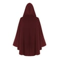 thumbnail image 4 of Hvyesh Renaissance Hooded Cape Victorian Capelet Medieval Cloak Halloween Cropped Robe, 4 of 9