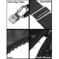 thumbnail image 5 of Liga de encaje para mujer, talla grande, con 6 clips metálicos, ajustable, para ropa interior, talla U 4XL, color blanco A, 5 of 5