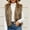 Brown, variant on Hurxie Women's Fashion Autumn and Winter Warm Short Faux Fur Vests White M
