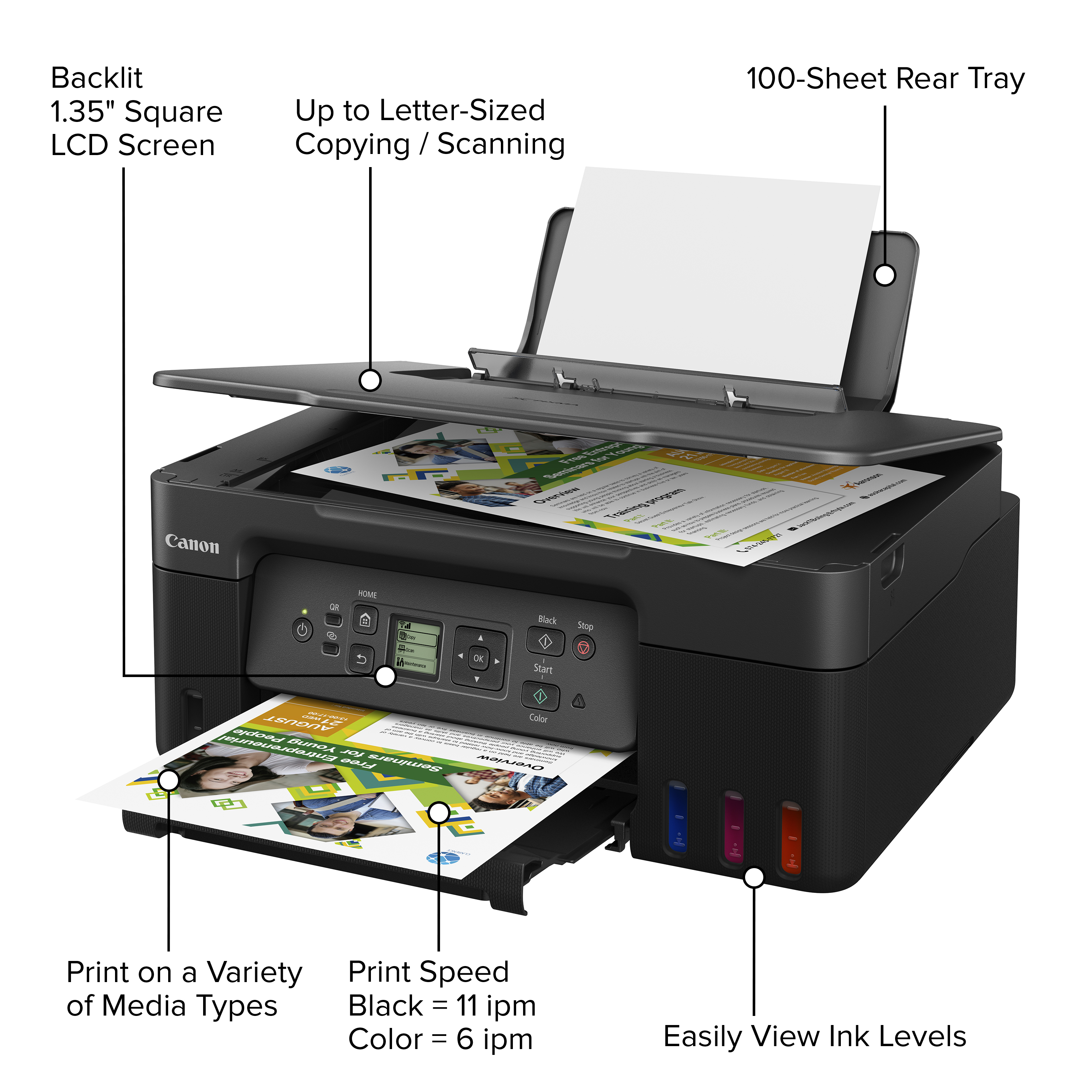 Canon MegaTank PIXMA G3272 Wireless All-in-One Printer photo 4