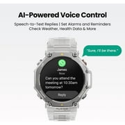 Amazfit T-Rex 3 Rugged Military Smart Watch 48mm, GPS (with Privacy), Offline Maps, Long Battery Life,328 Feet Water-Resistant, 170 Fitness/Sport Modes, AI, Voice Control, for Android or iPhone, Gray