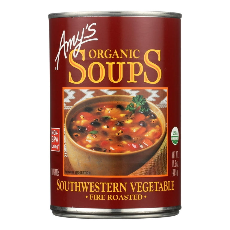 Amy's Soups, Organic, Southwestern Vegetables, Fire Roasted - 14.3 oz