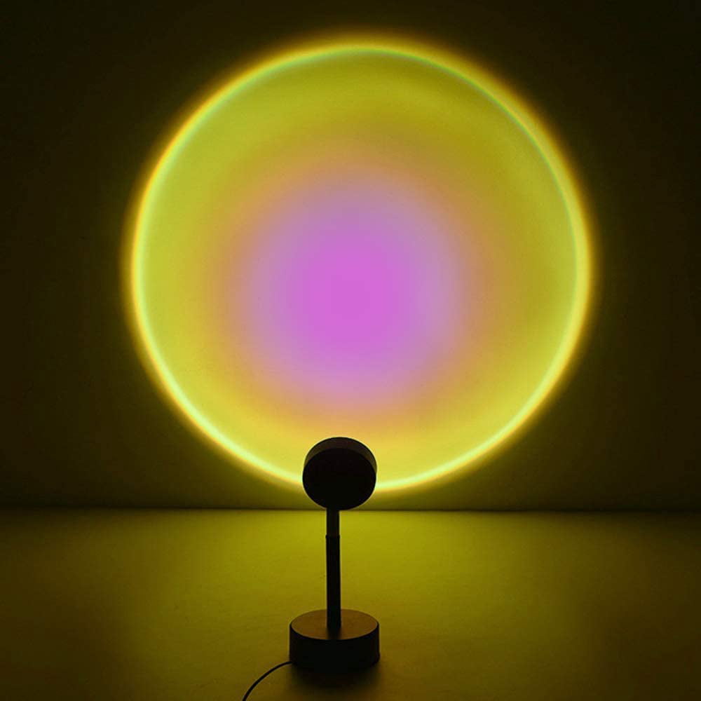 Sunset Projection Lamp,180 Degree Rotation Rainbow Projection Lamp Led