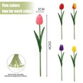 thumbnail image 4 of 10 Uds. De tulipán corto de PU, decoración creativa, flor artificial, planta verde artificial, 4 of 5
