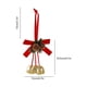 thumbnail image 3 of Adorno Colgante de Campanas Navideñas con Lazo de Terciopelo Rojo de Hierro, Decoración Navideña de 30 X 23 Cm | Cortina Festiva para Ventana | Decoración Colgante para Árbol de Navidad, Regalo para, 3 of 6