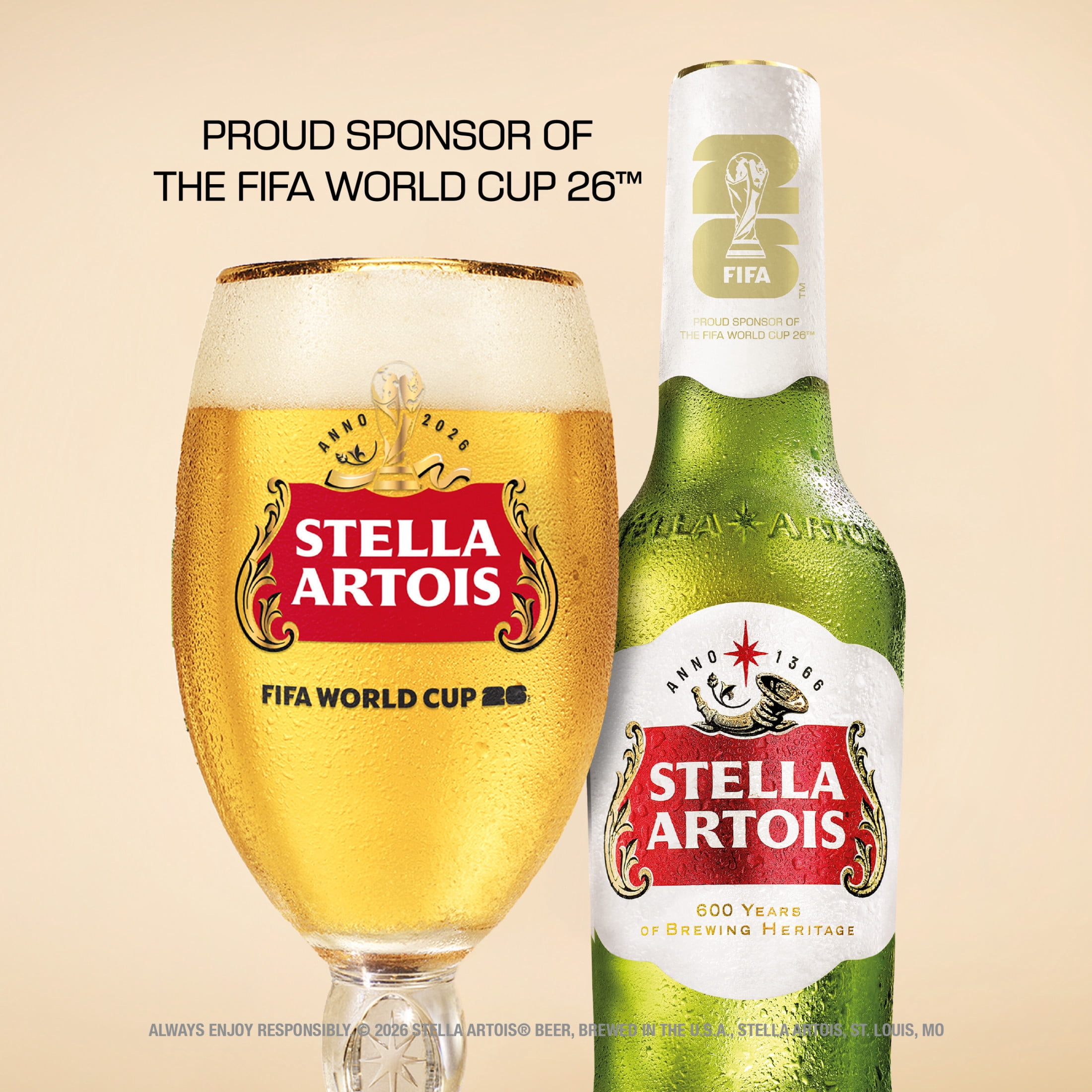 Stella Artois Premium Beer 18 pack 11.2 fl oz Glass Bottles 5% ABV
