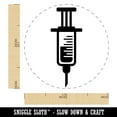 thumbnail image 2 of Medical Syringe Self-Inking Rubber Stamp Ink Stamper - Yellow Ink - Medium 1 Inch, 2 of 7