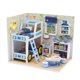 thumbnail image 1 of Casa de muñecas en miniatura Casa de muñecas de madera DIY con muebles Juguete para niños, 1 of 8