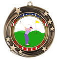 thumbnail image 2 of All Quality Golf Swirling Stars Design Medals - 1st, 2nd, 3rd Place - 3 Pack (9 Medals), 2 of 5