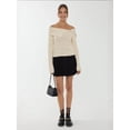 thumbnail image 3 of Off Shoulder Button Detail Sweater, 3 of 6