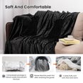 thumbnail image 4 of Winthome Flannel Wearable Blanket Large Soft Fleece TV Throw Wrap Robe Blanket with Sleeves Comfy Warm Full Body Black 55''X 67'' inch Black, 4 of 7