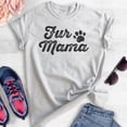 thumbnail image 2 of Fur Mama T-shirt, Unisex Women's Shirt, Cute Dog Shirt, Dog Mama Shirt, Pet Shirt, Pet Owner Shirt, Heather Ash, X-Small, 2 of 6