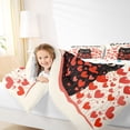 thumbnail image 4 of Homewish 3D Heart Print Full Size Comforter Sets,Romantic Valentines Day Bedding Comforter Set,Black Cute Cat Bedding Sets For Men Women,Ultra Soft Home Decor Reversible,3-Piece, 4 of 8