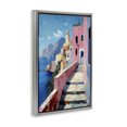 thumbnail image 2 of Stupell Industries Tropical Coastal Village's Sunlit Pathway Gray Floating Frame Canvas Art, 21 x 31, by Creative Studio, 2 of 8