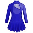 thumbnail image 2 of CHICTRY Kids Girls Rhinestones Ballet Leotard Tulle Splice Cutout Back Skating Dress, 2 of 7