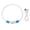 Blue, variant on NFTIGB LED Dog Collar Rechargeable USB Flash Glow Necklace with Strong Light Transmission for Pets Night Safety High Visibility Adjustable Size 15.0 inches / 38.1 cm Orange