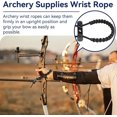 thumbnail image 2 of Archery Wrist Bow Sling Archery Equipment Adjustable Compound Wrist Rope Strap Cord Shooting Target Archery Wrist Rope Bow Sling Strap for Compound Bow Stabilizer Recurve, 2 of 5