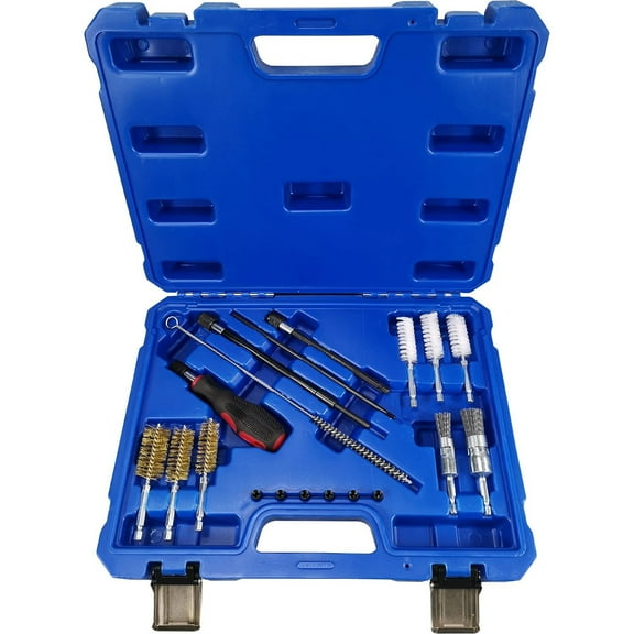 19-piece Diesel Fuel Injector Cleaning Tool Set