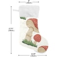 thumbnail image 2 of GZHJMY Mushroom Christmas Stocking, Personalized Large Candy Stocking Hanging Gift, Xmas Stockings Decoration for Family Holiday Party Ornaments Decor Fireplace, 2 of 7