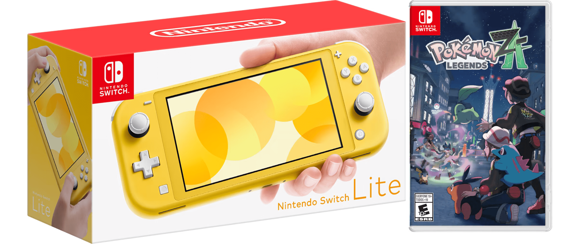Nintendo Switch Lite Grey Console with Pokemon Legends: Z-A Bundle