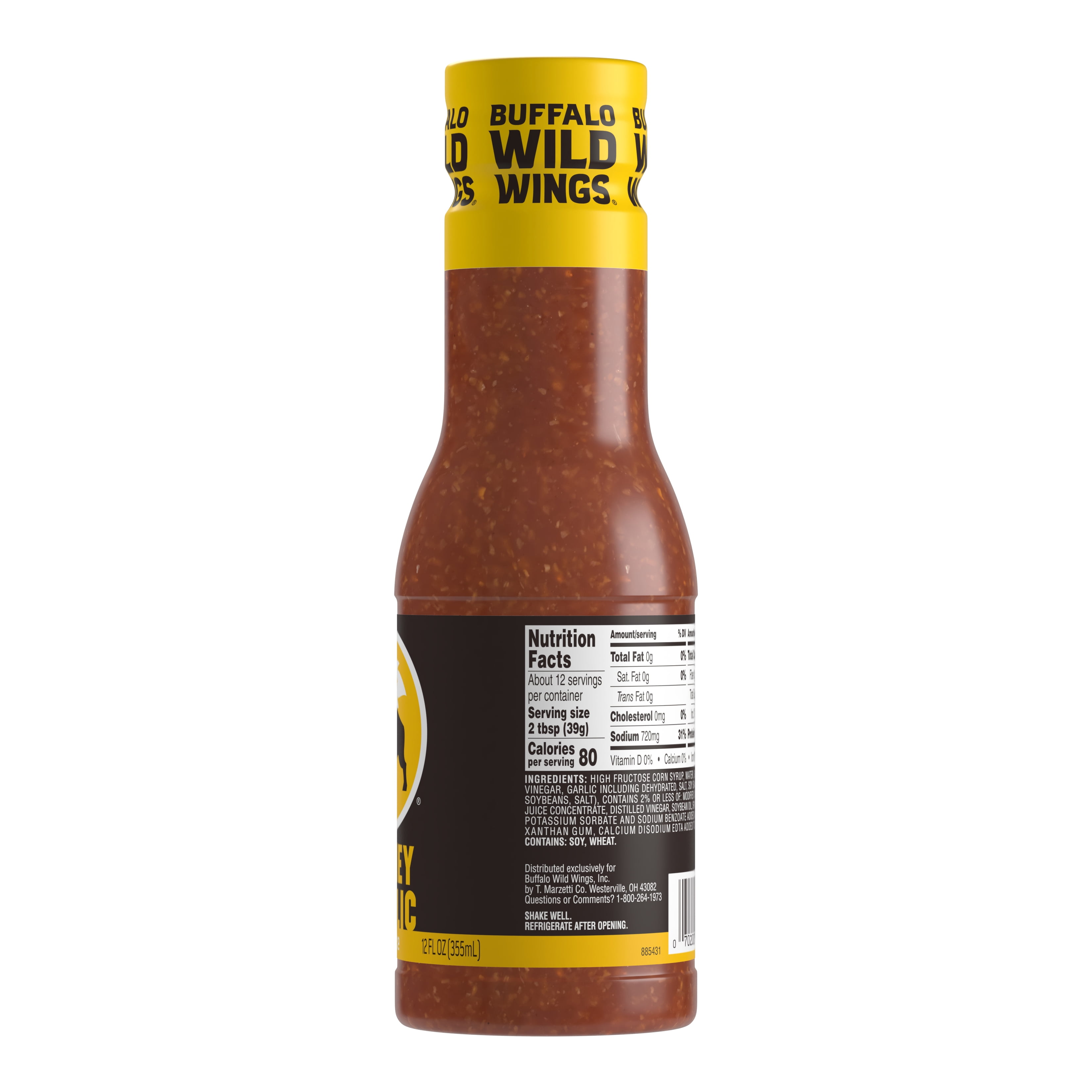 Buffalo Wild Wings Honey Garlic Sauce, 12 fl. oz., Sweet and Savory Dipping Sauce