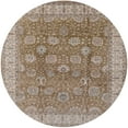 thumbnail image 1 of Ahgly Company Indoor Round Mid-Century Modern Light French Beige Brown Oriental Area Rugs, 6' Round, 1 of 6