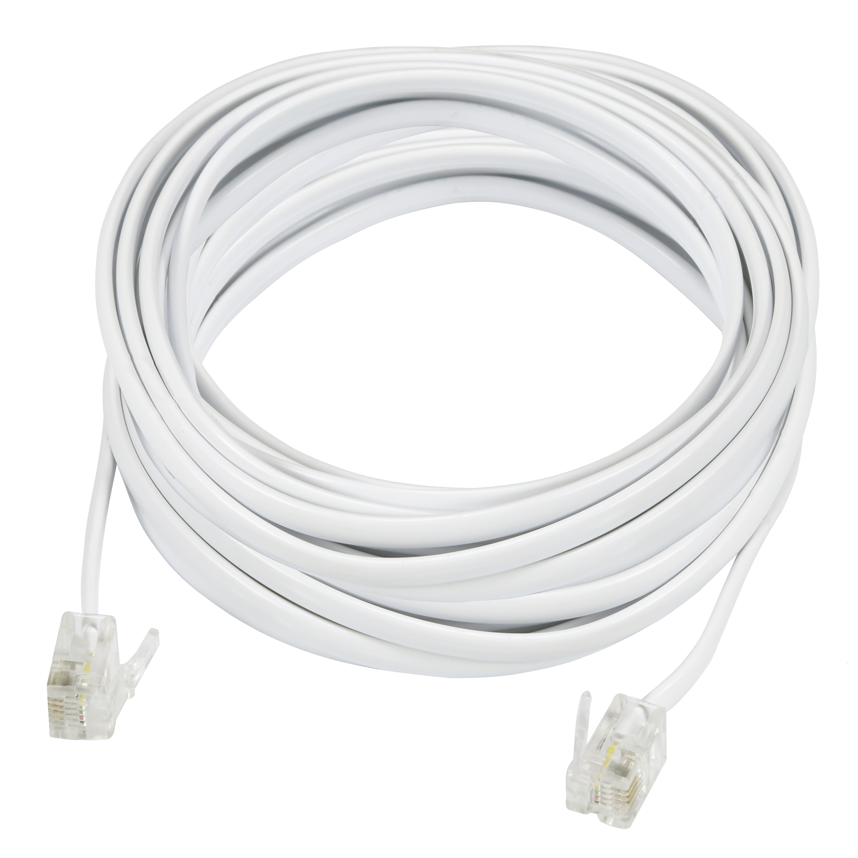 Onn Landline Telephone Line Cord 25 Feet White Walmart Inventory 
