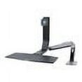 thumbnail image 2 of Ergotron WorkFit Mounting Arm for Flat Panel Display - Polished Black, Polished Black, 2 of 3