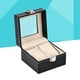 thumbnail image 2 of Caja de reloj de cuero PU, organizador de exhibición de joyas, caja de almacenamiento de reloj de pulsera de lujo, 2 of 5