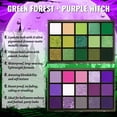 thumbnail image 2 of Set de paletas de sombras de ojos UCANBE Green Purple Shimmer Matte, 2 of 6