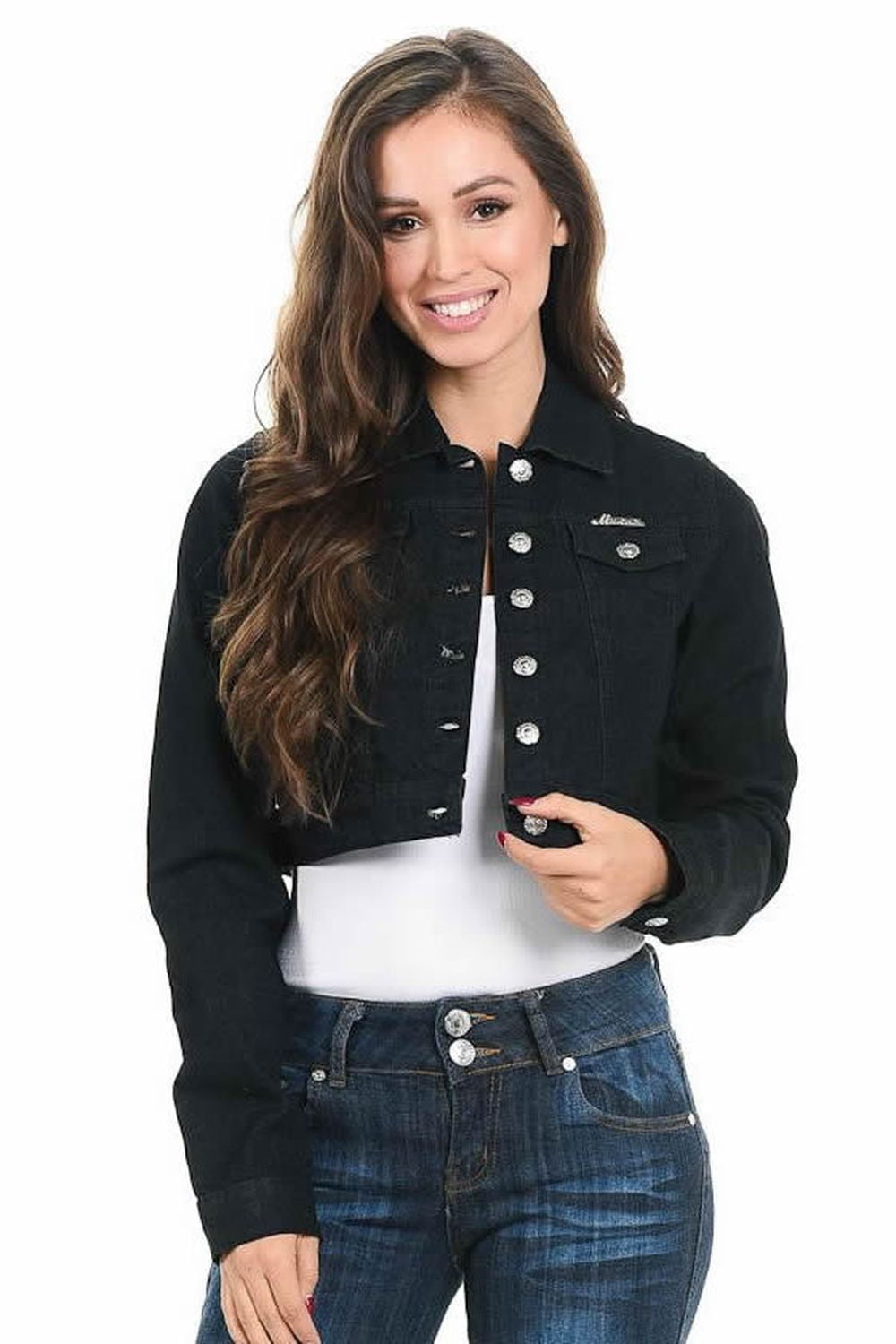 M.Michel - M.Michel Women's Denim Jacket · Style 292B - Walmart.com ...