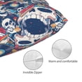 thumbnail image 3 of Kdxio Cotton Pillow Cases 20"x30" Pillowcases,Soft and Breathable Bedroom Pillow Cases-cool rock Skull-No Pillow Core, 3 of 5
