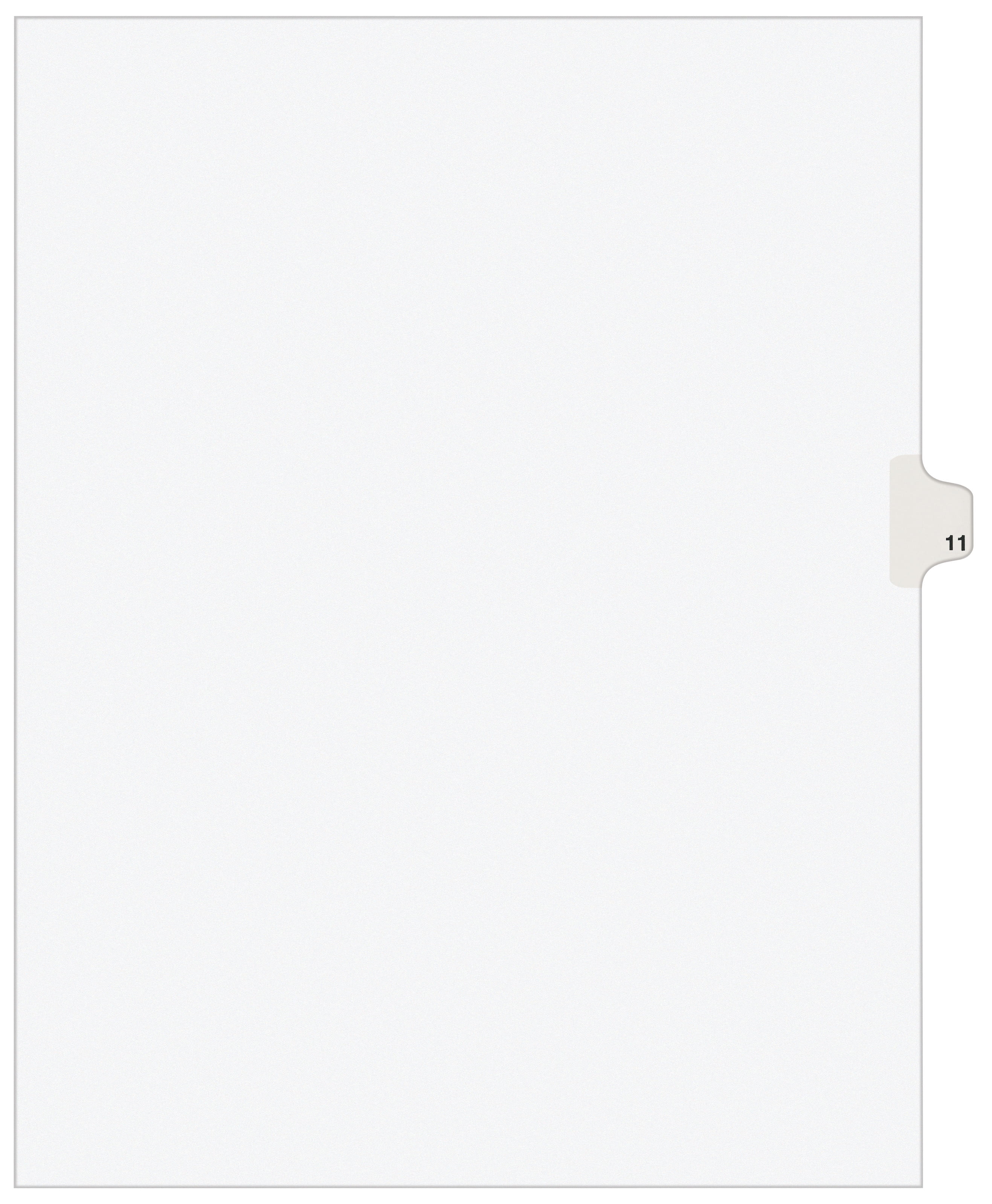Avery Individual Legal Dividers Avery Style, Letter Size, Side Tab 11