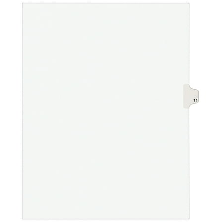 Avery Individual Legal Dividers Avery Style, Letter Size, Side Tab 11