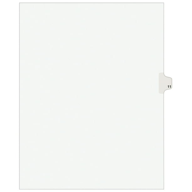 Avery Individual Legal Dividers Avery Style, Letter Size, Side Tab 11