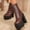 Brown, variant on Women's Platform Boots Round Toe Zip-Up Stability Foam Cushioning Brown Stylish Women's Boots Sizes 36