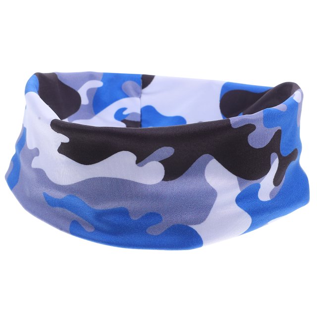 Miangastore Anti Sweat Headband Blue Polyester 1Set 19.65X15.72X3.73in