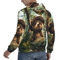 thumbnail image 6 of Sikiie Jungle Hat Bear Men's Hoodie, Essentials Hoodie, Sweatshirt, Pullover Hooded Sweatshirt for Men-Medium, 6 of 7