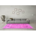 thumbnail image 3 of Ahgly Company Indoor Round Persian Pink Traditional Area Rugs, 4' Round, 3 of 4