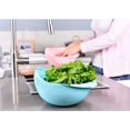 thumbnail image 4 of Kitchen Colander Bowl Combo Strainer for Rice, Pasta, Vegetables, Fruits (White), 4 of 6