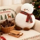 thumbnail image 3 of Almohada De Peluche Cojín navideño peludo de 45 cm con forma de árbol de Navidad, diseño de Papá Noel, muñeco de nieve y reno. Cojín para sofá (1 unidad)【B】 Rkxzt, 3 of 8