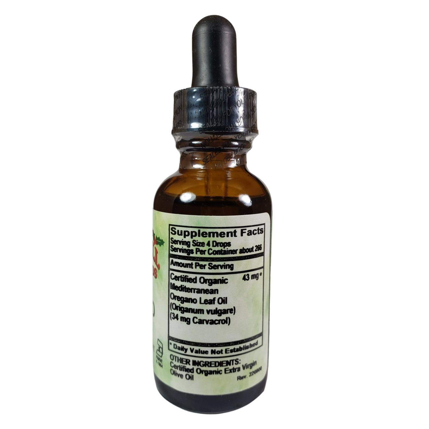 Holly Hill Health Foods Organic Oregano Oil, 1 Fluid Ounce
