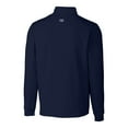thumbnail image 3 of Men's Cutter & Buck Navy Houston Texans Big & Tall Traverse Stretch Quarter-Zip Pullover Top, 3 of 3