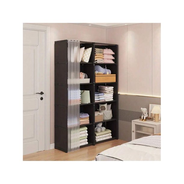 1pc Simple Dustproof Wardrobe, Classroom Storage Cabinet, Shelf