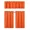 Orange, variant on Set of 3 Pieces Kitchen Curtain Blackout K33 Orange Rod Pocket Kitchen/Restaurant Short Window Decor