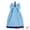 Blue, variant on Unique Bargains 2 Pack Waffle Weave Hanging Hand Towels with Bowknot White 13" x 9"