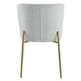 thumbnail image 4 of CHITA Modern Dining Chairs Set of 2,Upholstered Mid Century Fabric Dining Chair with Metal Legs for Kitchen Dining Room, Cloud, 4 of 11