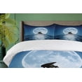 thumbnail image 4 of Ambesonne Piano Duvet Cover Sets, Music Instrument on Night Sea, 2-Queen, Night Blue Slate Blue, 4 of 7