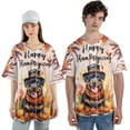 thumbnail image 4 of Happy Thanksgiving Rottweiler Welcome Thankful Fall Autumn Pumpkin All Over Print 3D Baseball Shirt Rottie Dog Lover Gifts Idea Softball Sport - 02021, 4 of 6