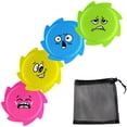 thumbnail image 2 of LSLJS Flying Disc Toy for Kids, 4 Pcs Platic Frisbees Toy for Outdoor Seaside Beach, 5.7 Inch, 4 Color & Parten, 2 of 9